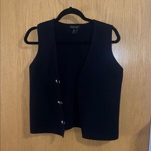 Rachel Zoe Black Sleeveless Vest